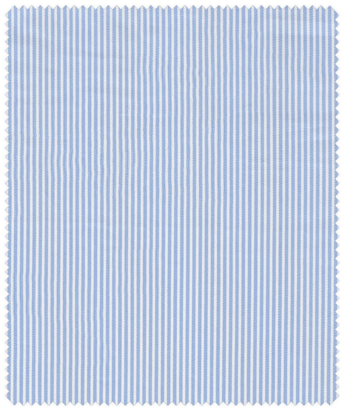 Gestreiftes Komfort-Hemd in Weiß-Hellblau
