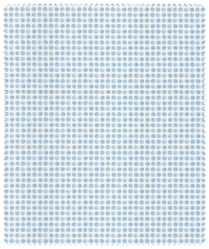 Weiße Komfort-Bluse mit hellblauen Punkten