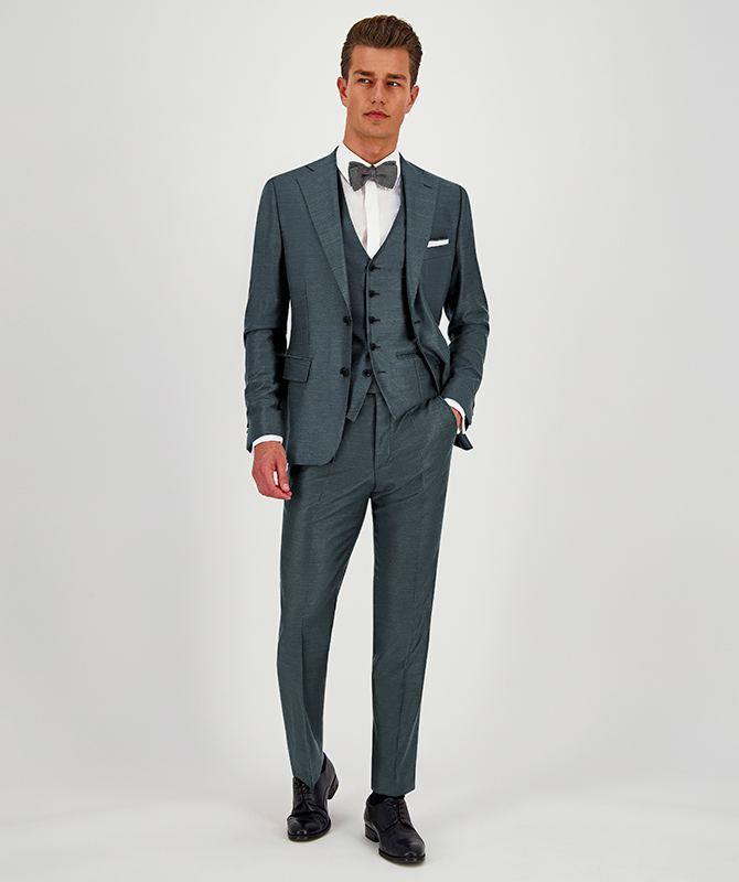Luxuriöser Anzug in elegantem Dunkelgrün