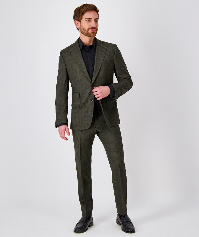 Sartorial Flex-Anzug in der Trendfarbe Grün